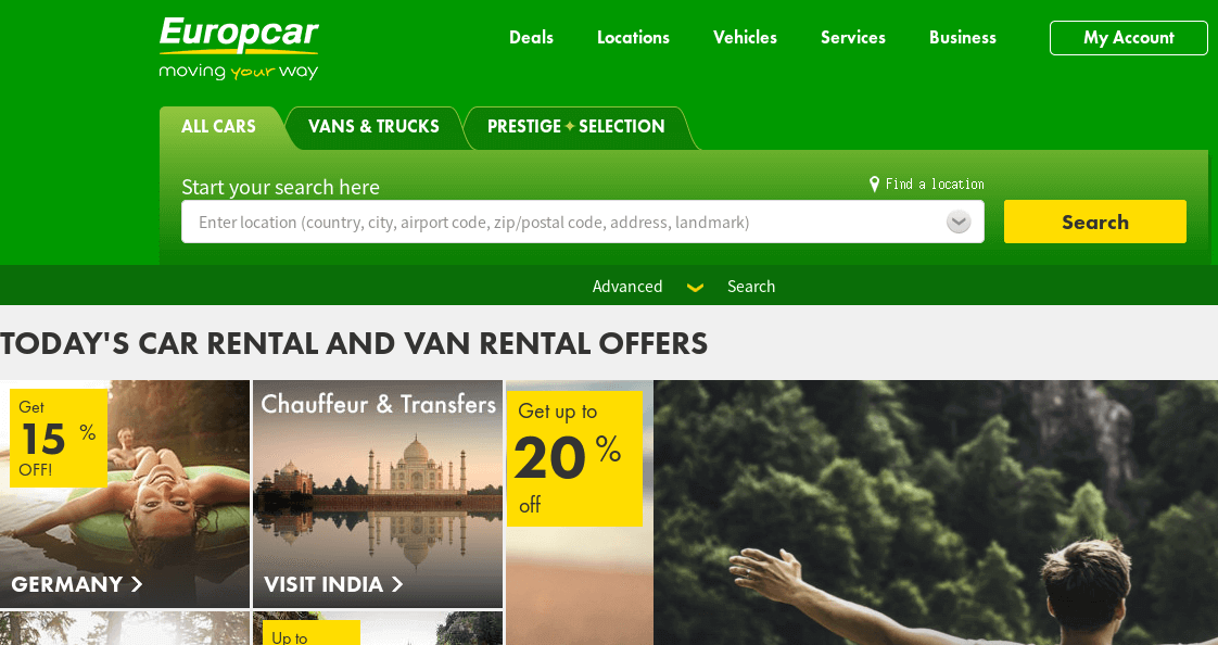 Europcar 歐洲租車網